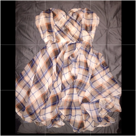 CLEARANCE‼️Mustard Seed Plaid Corset Dress - Picture 2 of 7